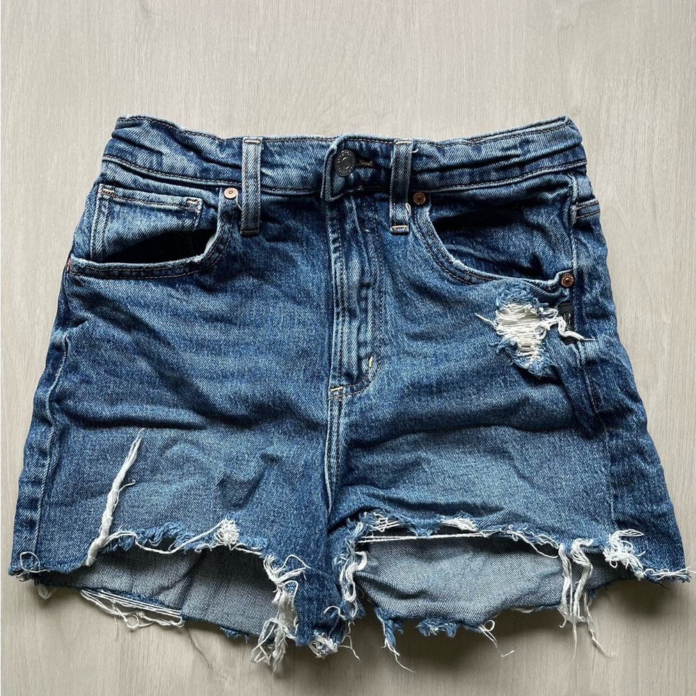 Silver Jeans Co Distressed Jean Shorts High-Waisted, Size 24